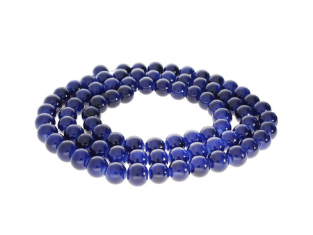 Mistic™ / koraliki szklane / kula / 8mm / atramentowy / otwór 1mm / 100szt