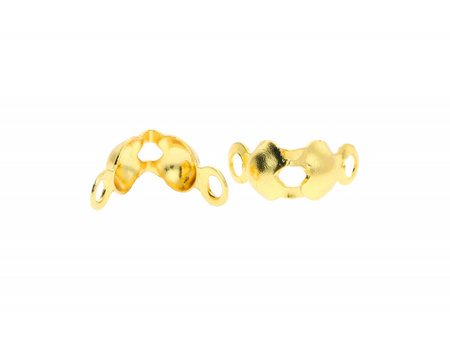 Łapaczki żeńskie / klasyczne / stal chirurgiczna / 3mm / złoty / otwór 1mm / 6szt