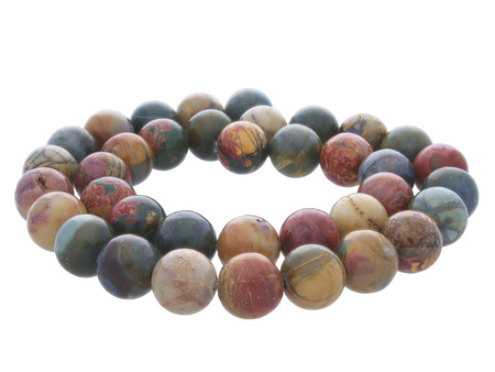 Jaspis Picasso / kula / 4mm / multikolor / 90szt