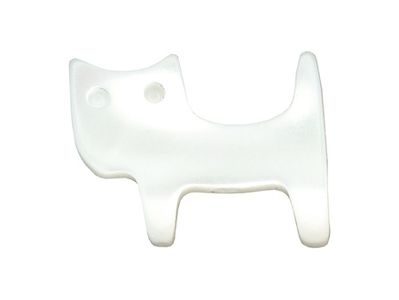 Masa perłowa / kot / 13x10x3mm / otwór 0.8mm / 2szt