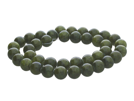 Jadeit / kula / 8mm / oliwkowy / 50szt
