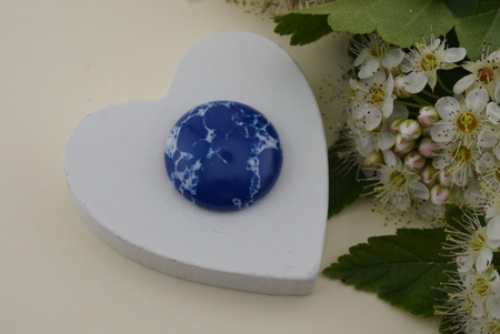 Kaboszon syntetyczny / sodalit / koło / 20mm / 1szt