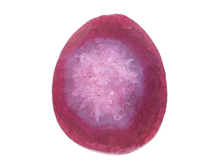 Agat / kaboszon / owal nieregularny / 52x41x16mm / różowy / 1szt
