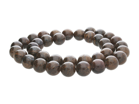 Bronzyt / kula / 8mm / brązowy / 46szt