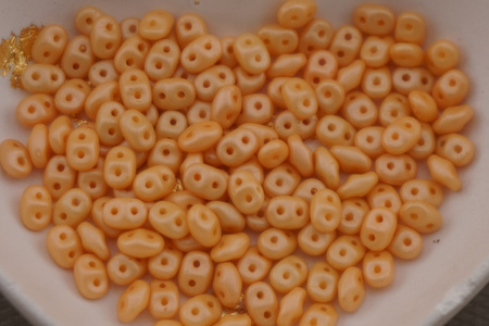 SuperDuo™ / 2.5x5mm / Powdery - Pastel Orange / 10g