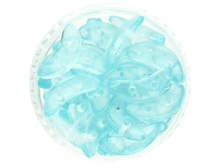 CZECHMATES™ / koraliki szklane / Crescent / 3/10mm / Transparent / Limpet Shell / 5g