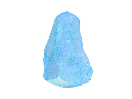 Kwarc tytanowy / grot nieregularny / 41x25x18mm / niebieski / 1szt