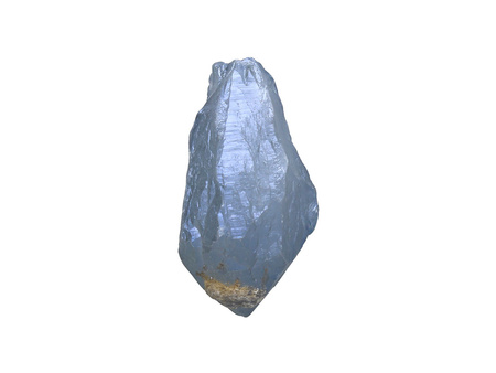 Kwarc tytanowy / grot nieregularny / 44x22x19mm / siny / 1szt