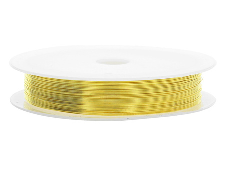 Drut jubilerski / miedziany / 0.6mm / złoty / 1 rolka / 4m