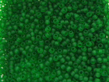 TOHO™ / Round 11/0 / Transparent Frosted / Grass Green / 10g / ~1100szt