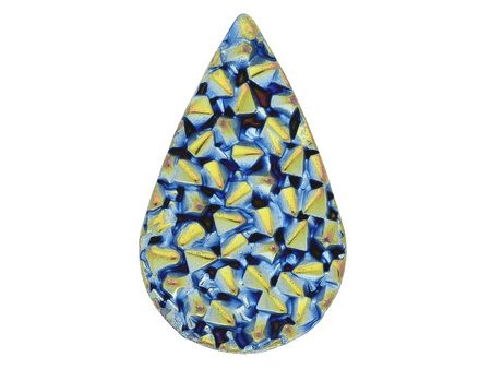 Hematyt druzy / kropla / zawieszka / 18x30x4.5mm / Emnerald / 1szt