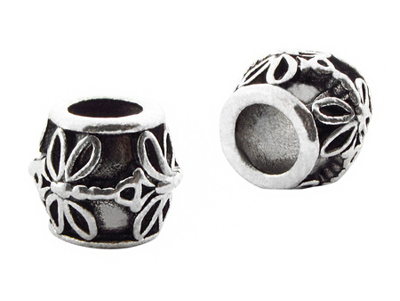 Przekładka, oponka w ważki 9x10mm / kolor srebrny, oksydowany / otwór 5mm / 2szt