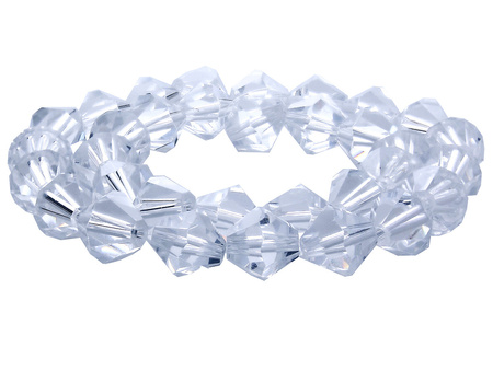 CrystaLove™ / kryształki szklane / bicone / 4mm / Crystal / 110szt
