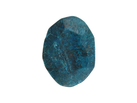 Agat / kropla nieregularna / fasetowana / 32x24x9mm / niebieski / 1szt