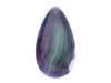 Agat / zawieszka / kropla / 53x33x6mm / fioletowo-zielony / 1szt