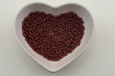 TOHO™ / Round / 11/0 / PermaFinish - Galvanized Brick Red/ 10g