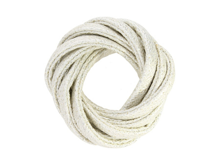 IcedWater™ / rzemień klejony / płaski / 5x3mm / biały / 20cm