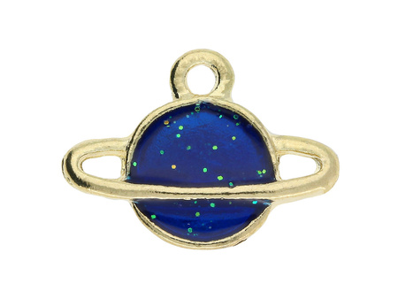 Saturn SweetCharm™ / zawieszka / 12x16x2.5mm / KC Gold / 2szt