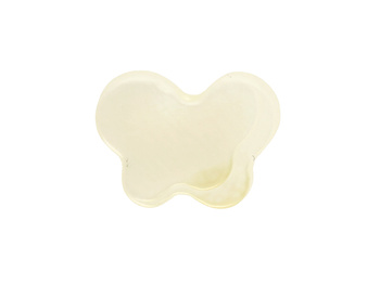 Motylek / muszla / 10mm / kremowy / 6szt