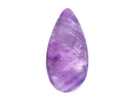 Ametyst / zawieszka / kropla płaska / 14x28x6mm / 1szt