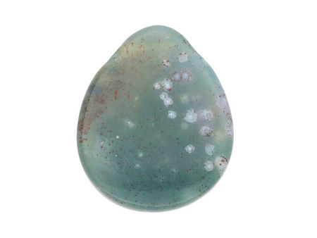 Agat Indyjski / zawieszka / kropla płaska / 17x13x3.5mm / 2szt