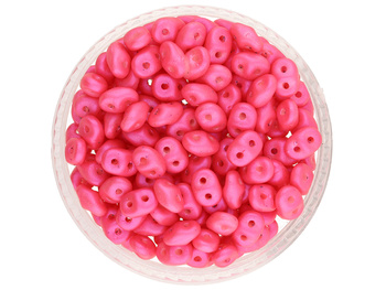SuperDuo™ / 2.5x5mm / Pearl Shine / Hot Neon Pink / 10g / ~140szt