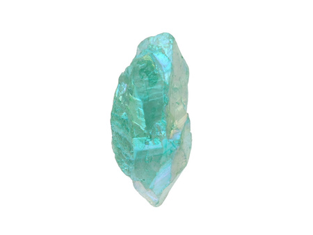 Kwarc tytanowy / grot nieregularny / 48x27x24mm / zielony / 1szt