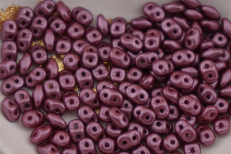 SuperDuo™ / 2.5x5mm / Pearl Coat - Plum / 10g