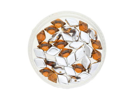 GEMDUO™ / 8x5mm / Backlit / Coffee / 5g / ~35szt