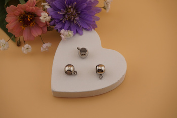 Krawatka ozdobna / stal chirurgiczna / 4,2mm / srebrny / 2szt