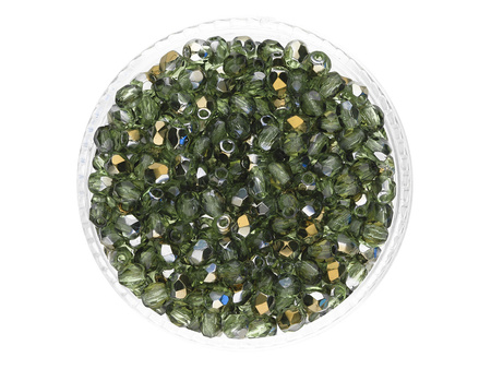 Firepolish™ / 3mm / Bronze Iris / Lt. Olivine / 40szt