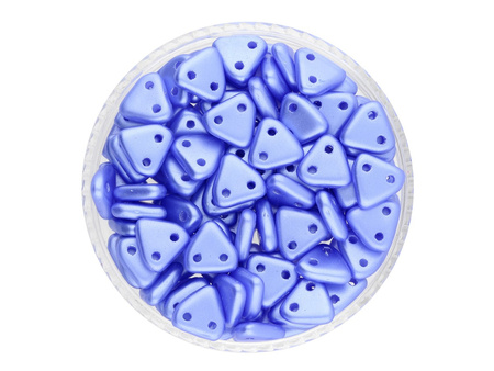 CZECHMATES™ / koraliki szklane / Triangle / 6mm / Pearl Coat / Baby Blue / 5g