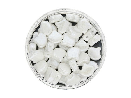 GINKO™ / 7.5x7.5mm / Luster Opaque / White / 5g / ~20szt