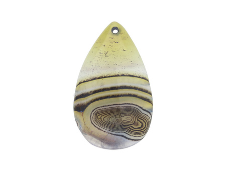 Agat / zawieszka / kropla / 49x31x6mm / multikolor / 1szt