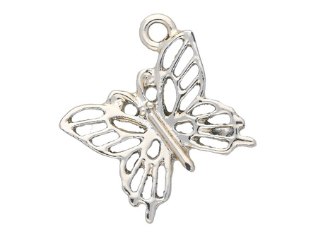 Motyl / zawieszka charms / 19x19x2.5mm / KC Gold / 2szt