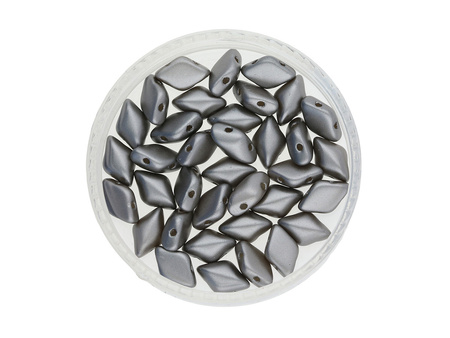 GEMDUO™ / 8x5mm / Pearl Coat / Gray / 5g / ~35szt