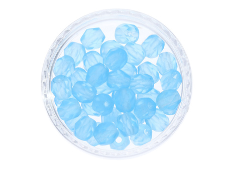 Firepolish™ / 4mm / Matte / Aquamarine / 40szt