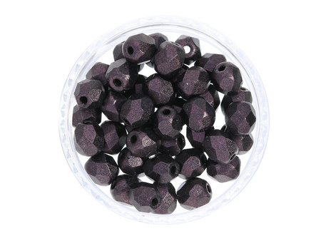 Firepolish™ / 3mm / Metallic Suede / Dark Plum / 40szt