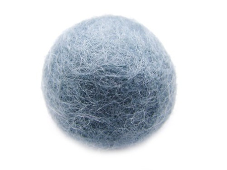 Koraliki filcowe, szare / 38mm / 1szt