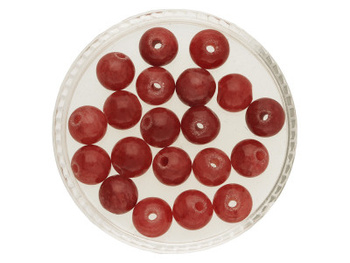 Jadeit / kula / 6mm / bordowy / 20szt