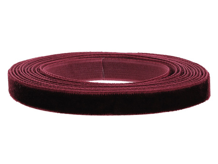 Aksamitka / wstążka / 10mm / bordowy / 2m