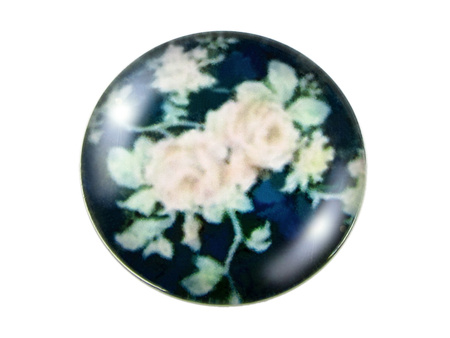 Kaboszony szklane z grafiką, K25 PT1090 / morski / 25mm / 2szt