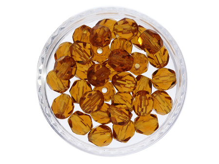 Firepolish™ / 3mm / Transparent / Med. Smoky Topaz / 40szt
