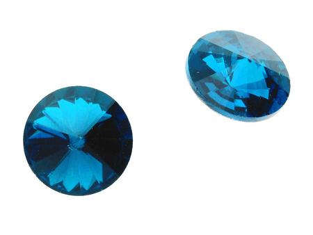 bonny™ / kryształy szklane / rivoli / 6mm / Capri Blue / 16szt