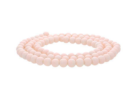 Koraliki powlekane / kula / 10mm / jasny morelowy / 85szt