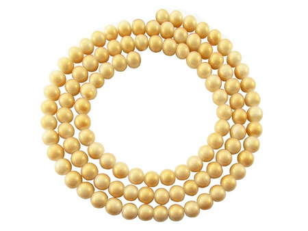 Koraliki Galaxy™ kula 10mm / ecru, kremowy / pokryte złotym pyłem / otwór 1mm / 85 koralików