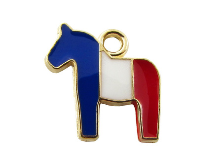 Kucyk SweetCharm™ / zawieszka charms / 13x12x1.5mm / multikolor / 2szt