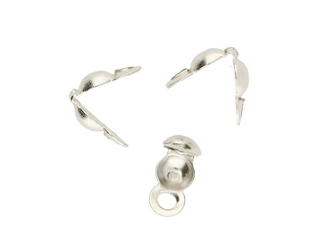 Łapaczki żeńskie / stal nierdzewna / 4x8mm / srebrny / 6szt