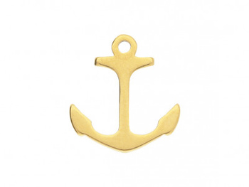 Kotwica / zawieszka / stal chirurgiczna / 11x10mm / złoty / 2szt