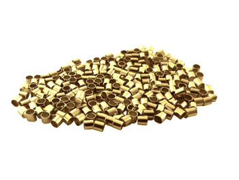 Zaciski stal chirurgiczna / rurka / 1mm / złoty / 100szt